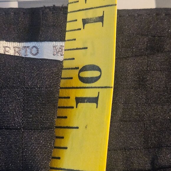 Alberto Makali Womens Black Textured Checkered Pants Size 8 Silk Blend Slim Fit - Picture 12 of 15